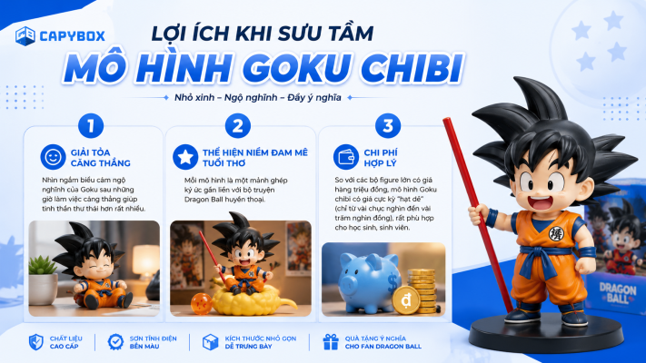 Lợi ích khi sưu tầm mô hình Goku chibi