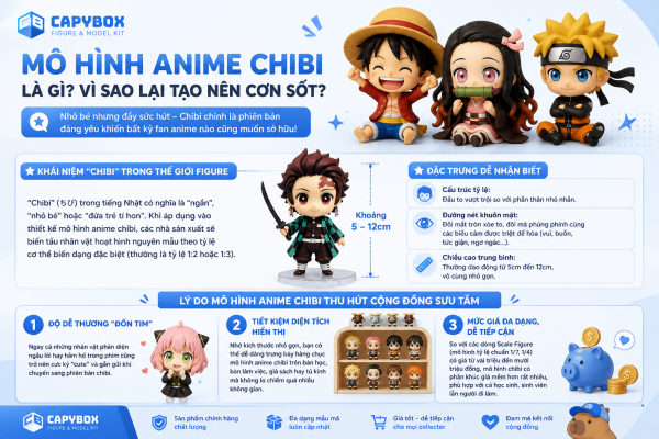Mô hình anime chibi là gì và vì sao được yêu thích